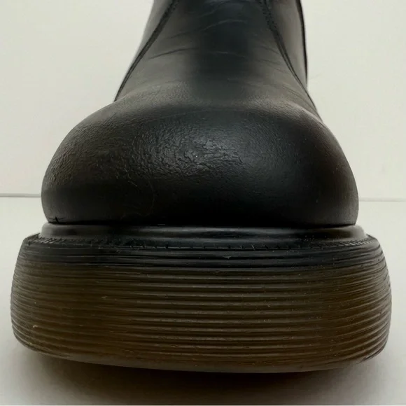 Vintage Dr. Martens 2976 Chelsea Black Greasy Chunky Club MIE Boots UK 4 - Picture 9 of 15